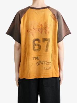 SAITOS graphic print raglan T-shirt