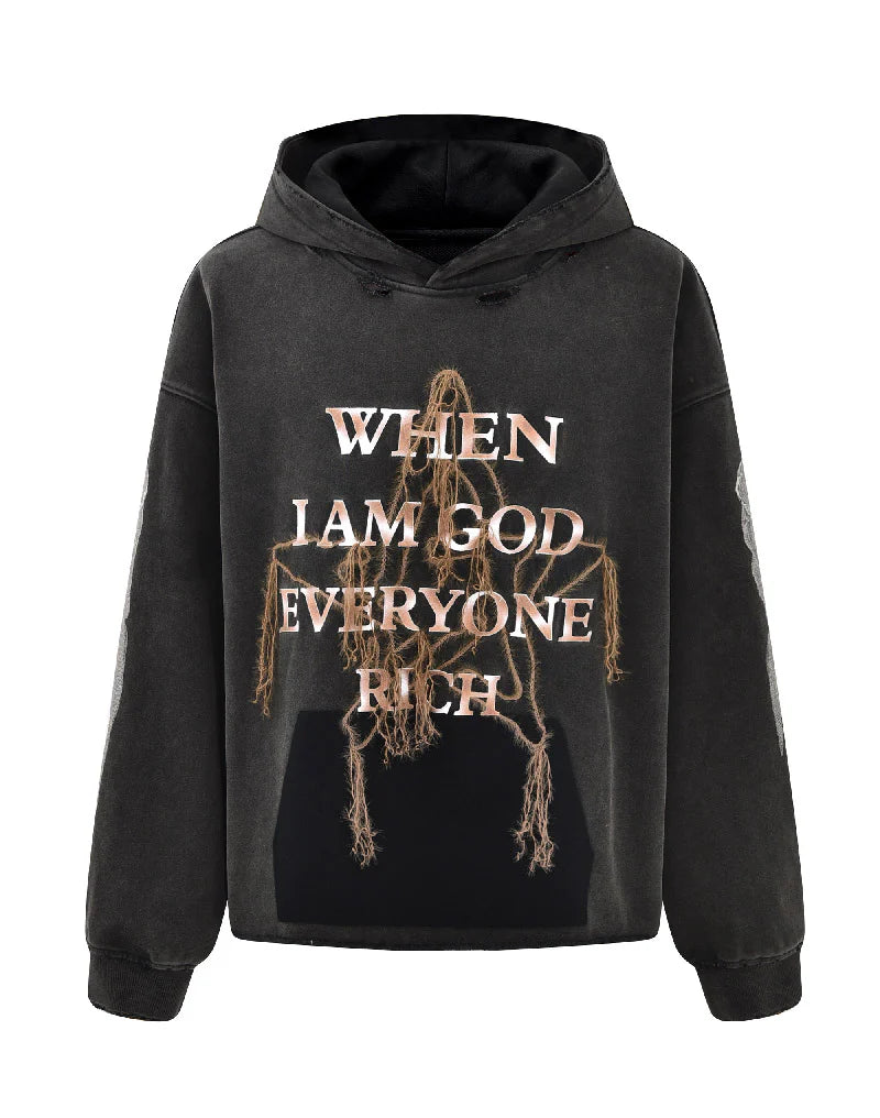 Birth of a royal child God Hooded Sweatshirt Black