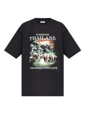 Vetements Thailand  Jungle Black T-Shirt