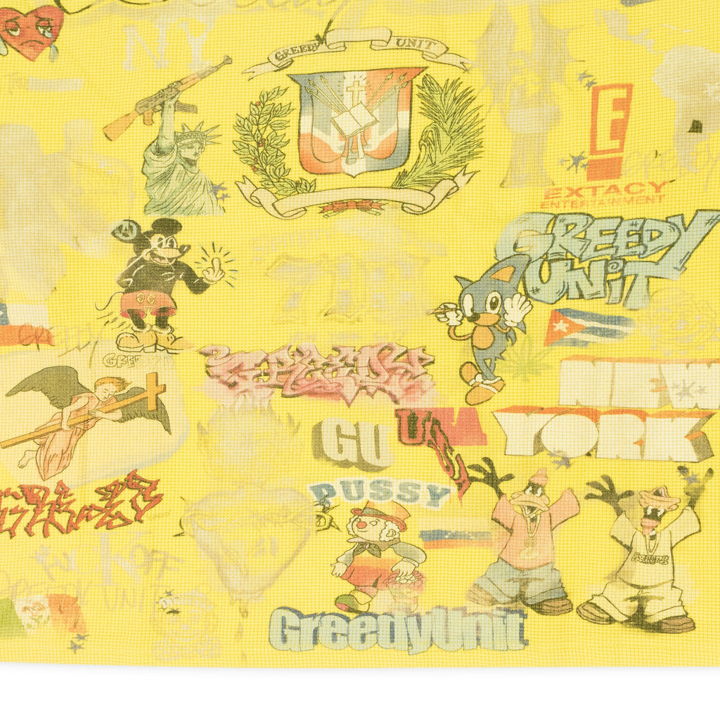 Greedy Unit Yellow All Over Print Thermal T-shirt