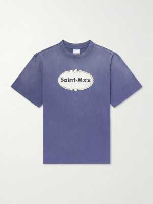 Saint Michael MXX Logo Navy T-Shirt