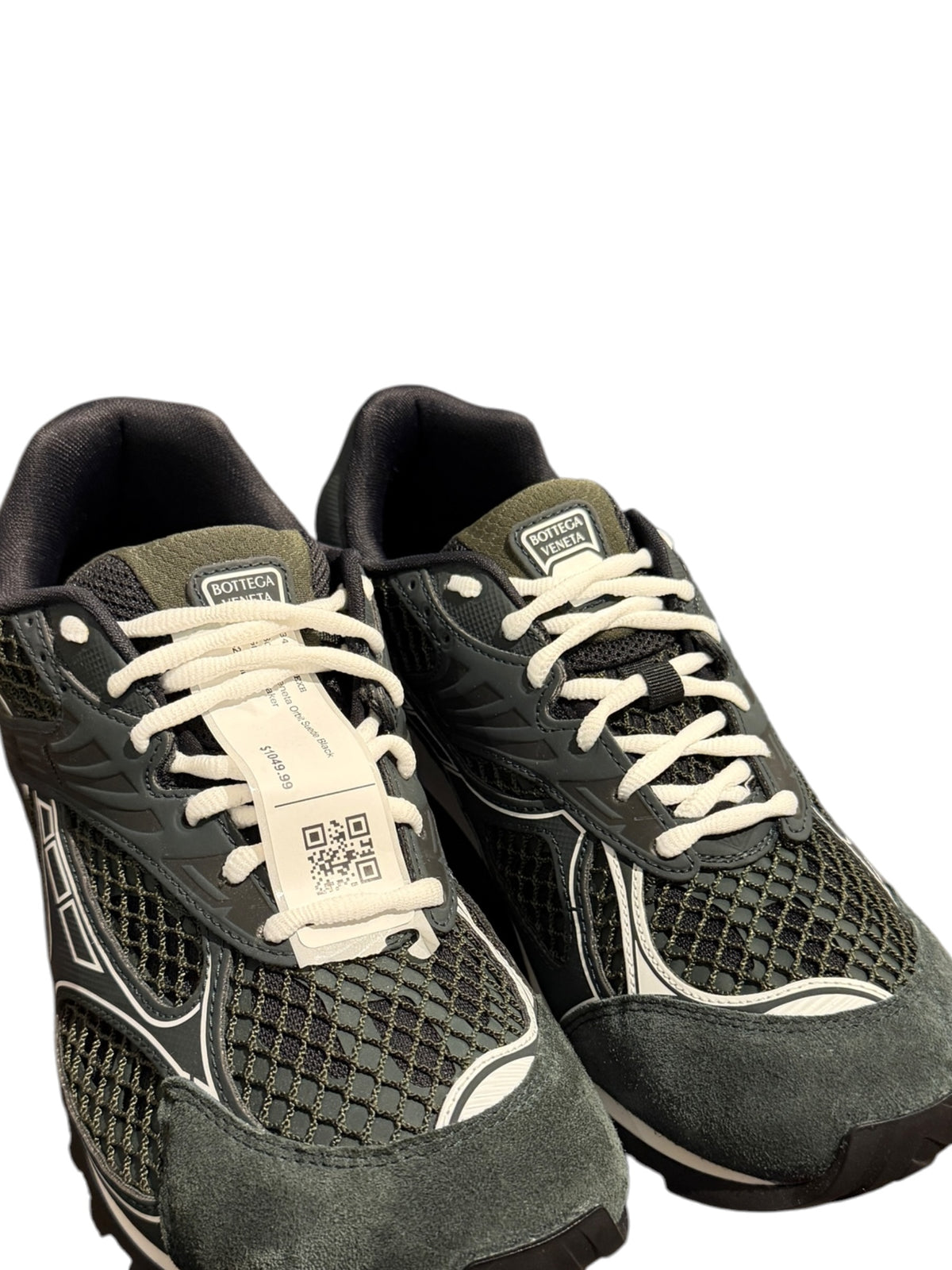 Bottega Veneta Orbit Suede Black Green Sneaker