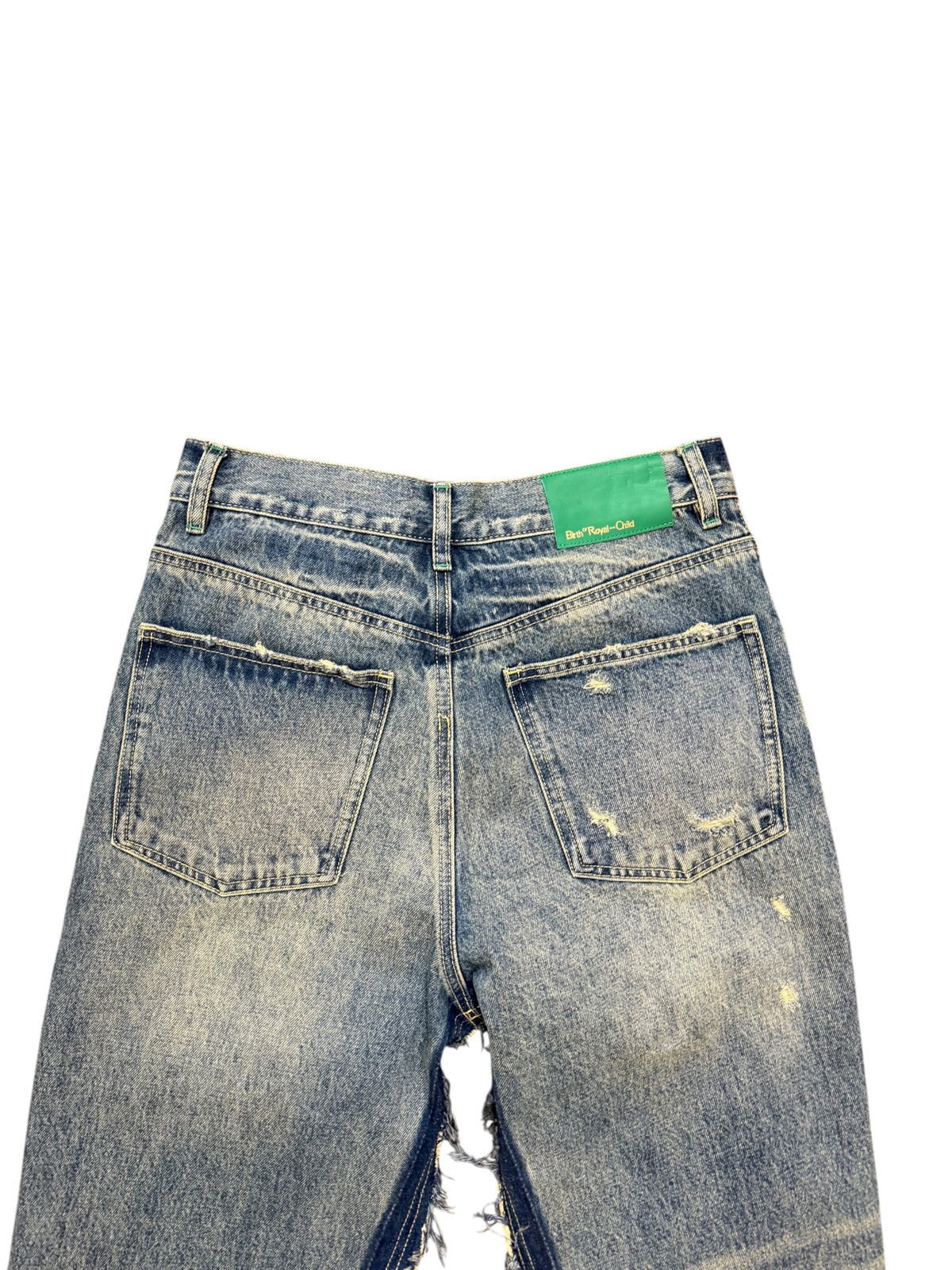 Birth Of Royal Child Layered Distressed Jeans