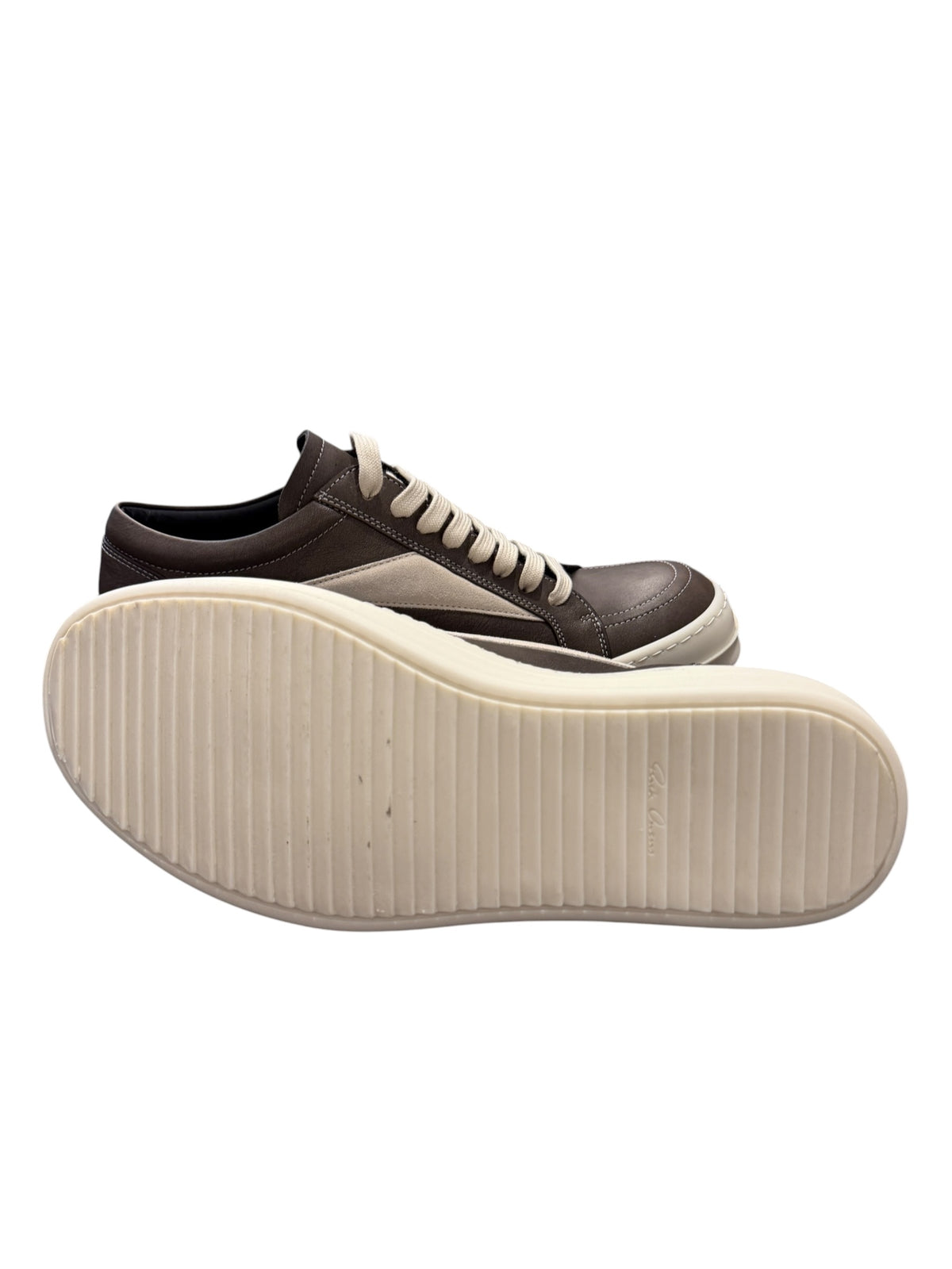 Rick Owens Vintage Lamb Leather Washed Black/Milk Sneaker