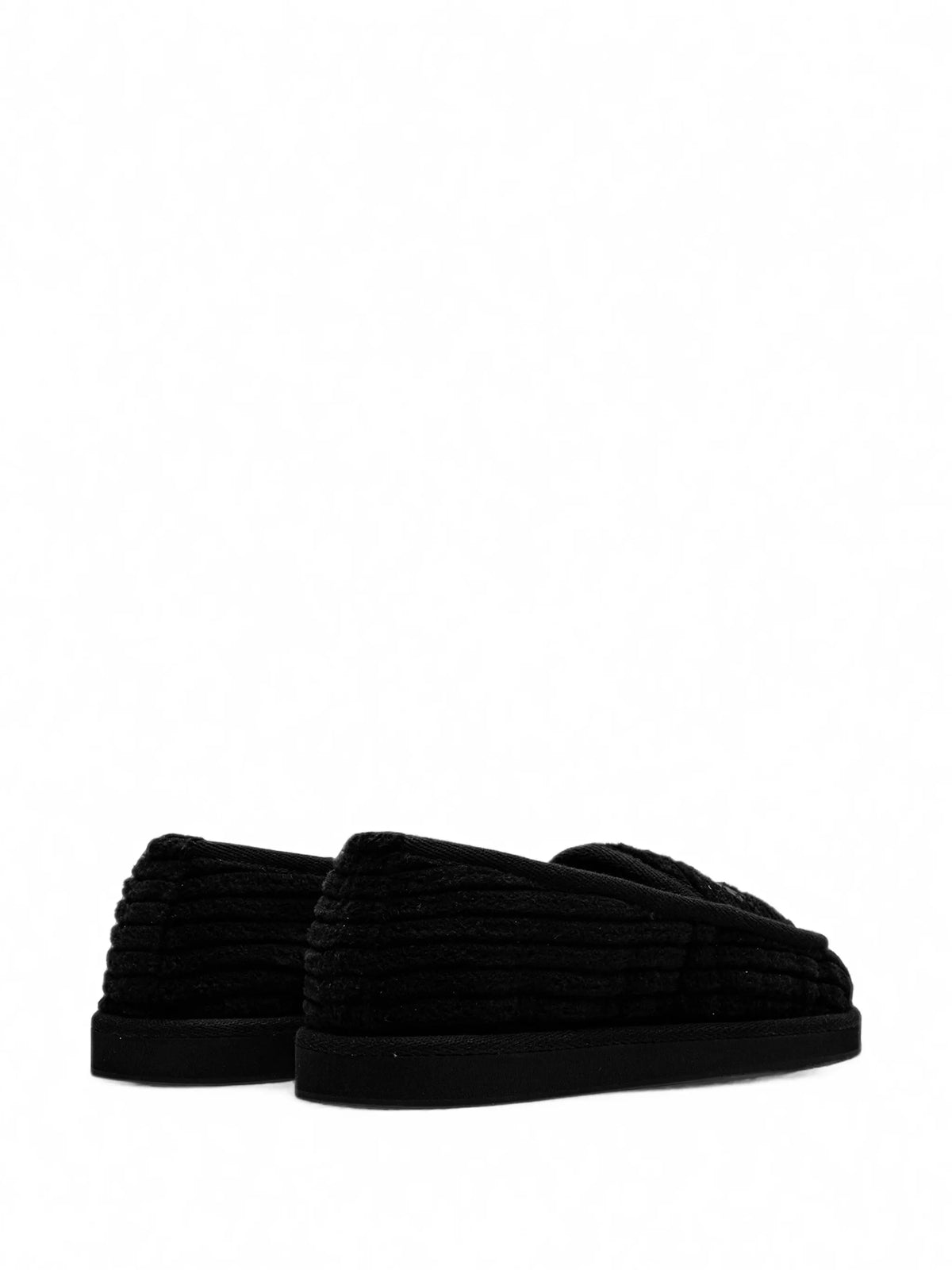 Chrome Hearts Leather Patch Black Loafers