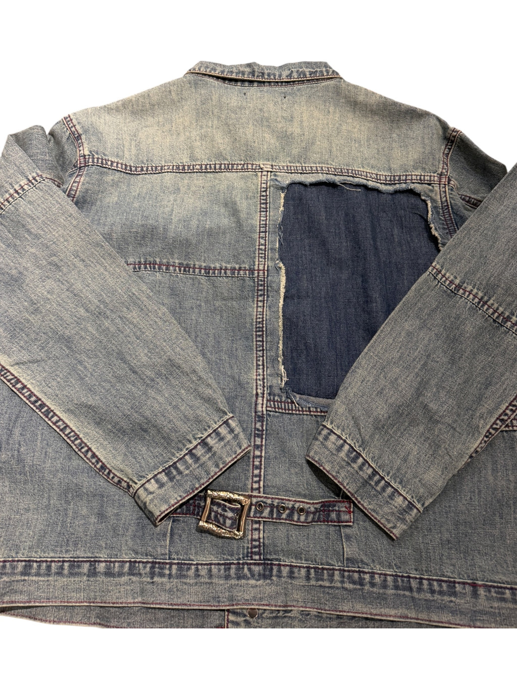 Richill Melancholy Embroidered Blue Denim Shirt