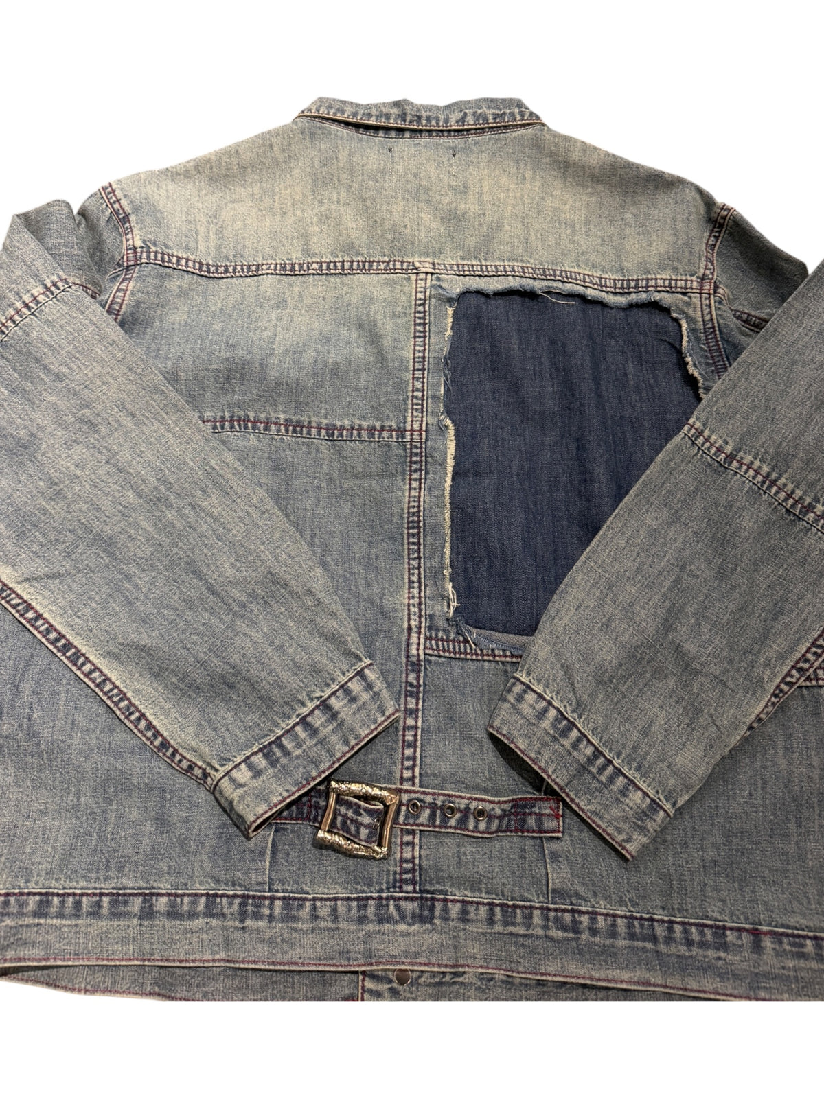 Richill Melancholy Embroidered Blue Denim Shirt