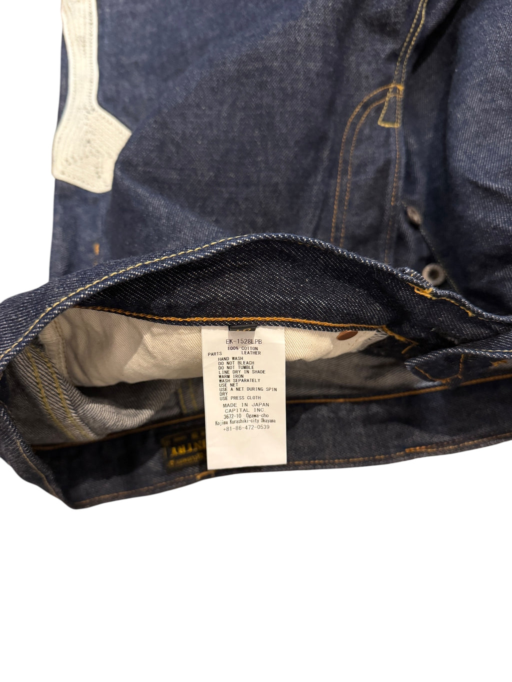 Kapital Salvage Bone Denim Dark Blue