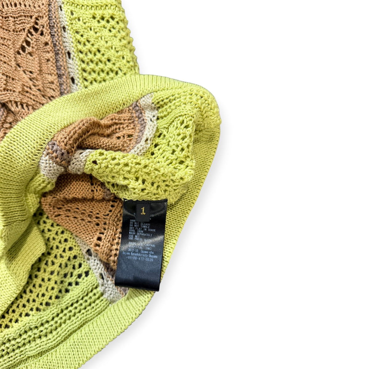 Kapital Knit Button Down Green/Brown