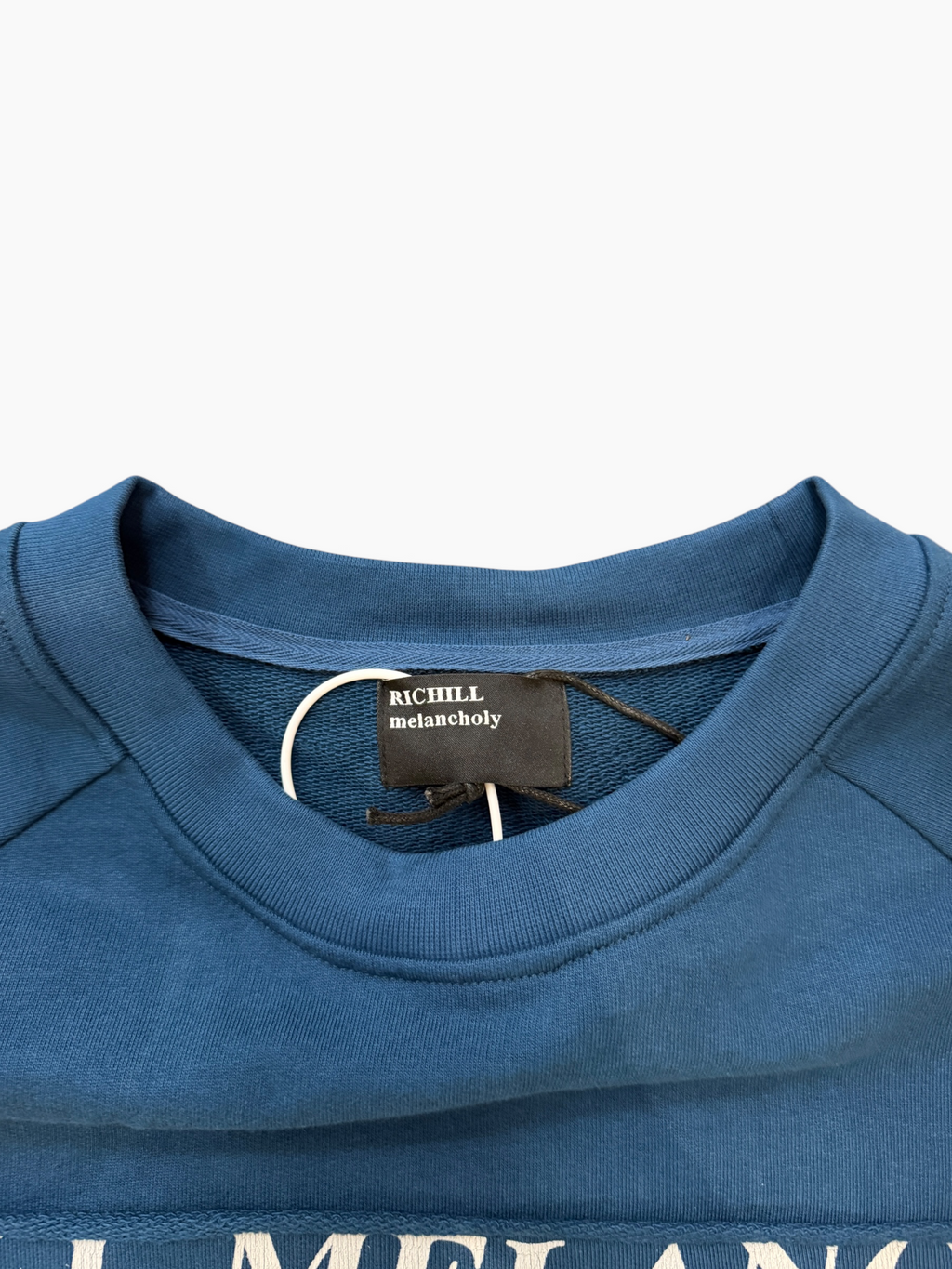 Richill Melancholy Bible Patch Blue Crewneck Sweatshirt