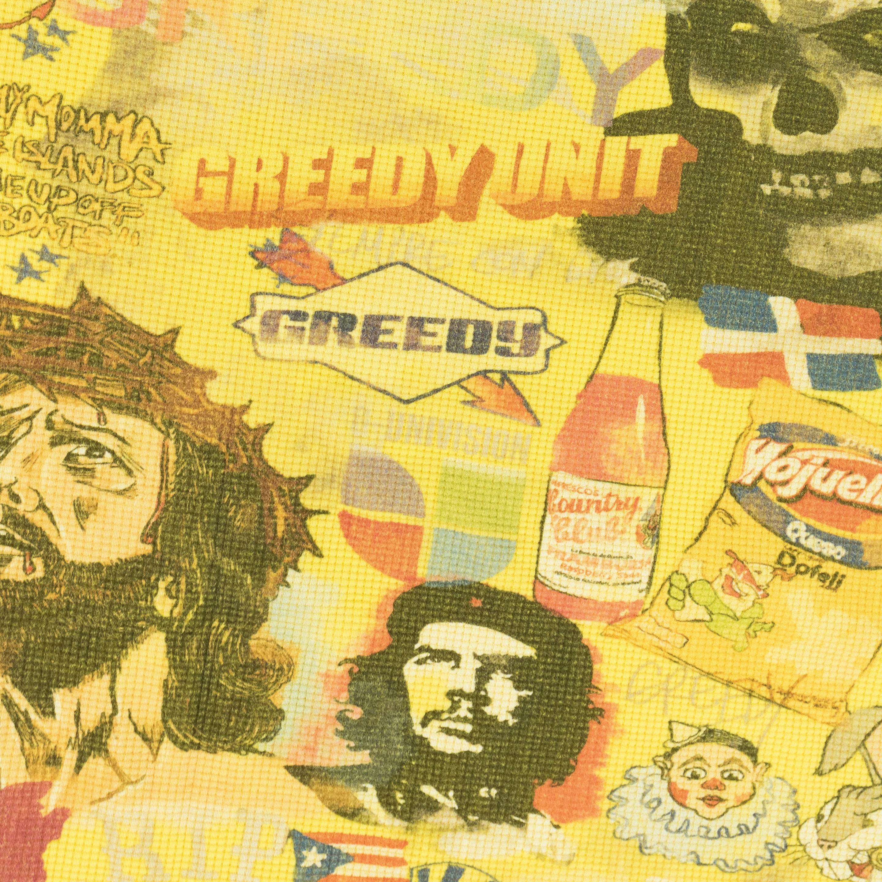 Greedy Unit Yellow All Over Print Thermal T-shirt