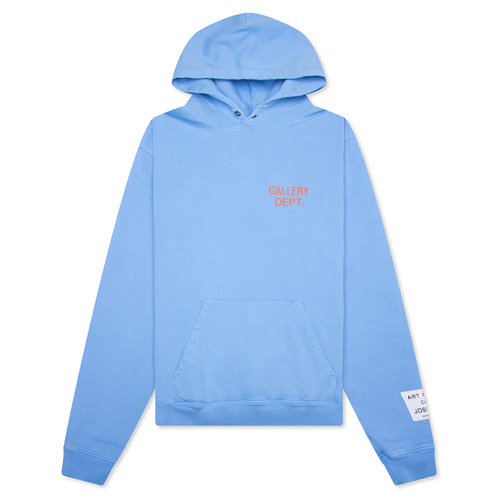Gallery Dept. 90’s GD Logo Baby Blue Hoodie