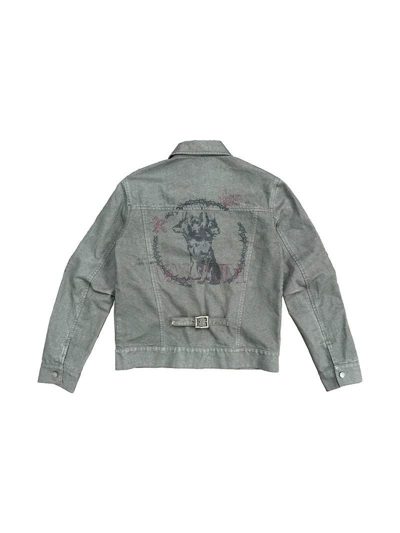 Richill Melancholy Coin Canvas Grey Jacket