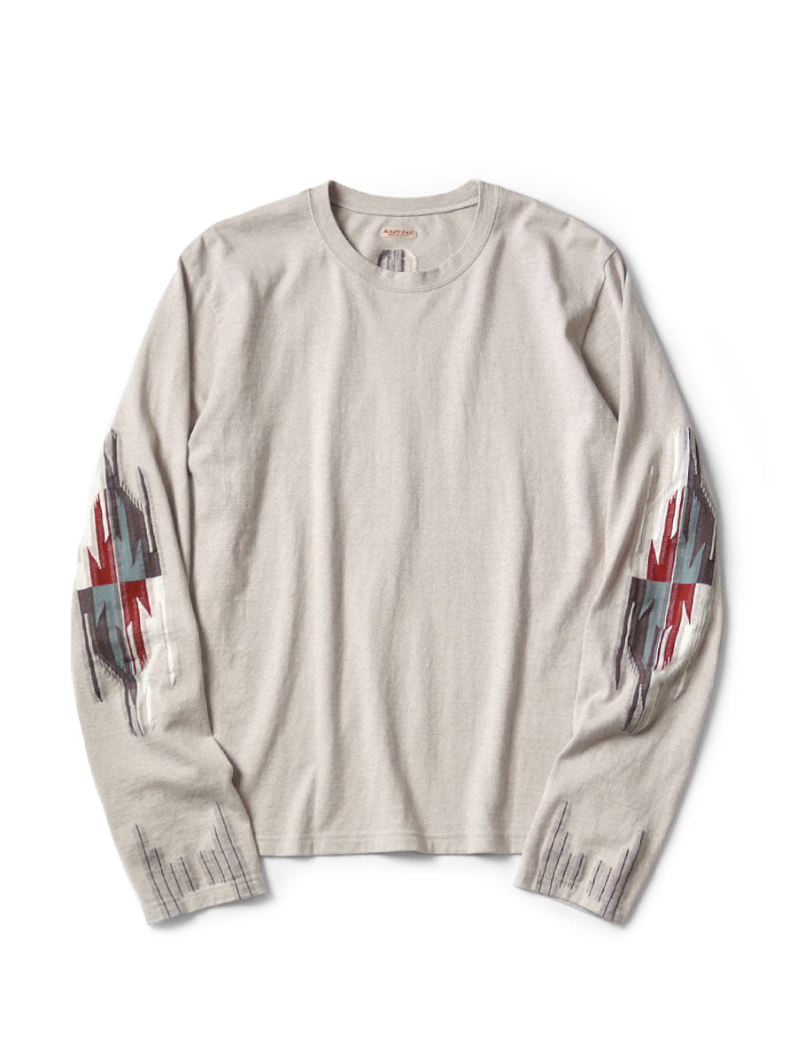 Kapital Ortega L/S T-Shirt Light Grey