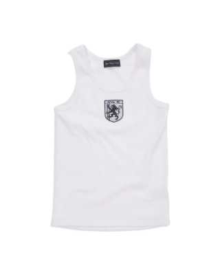 Birth Of Royal Child Diamond Shield White Tank