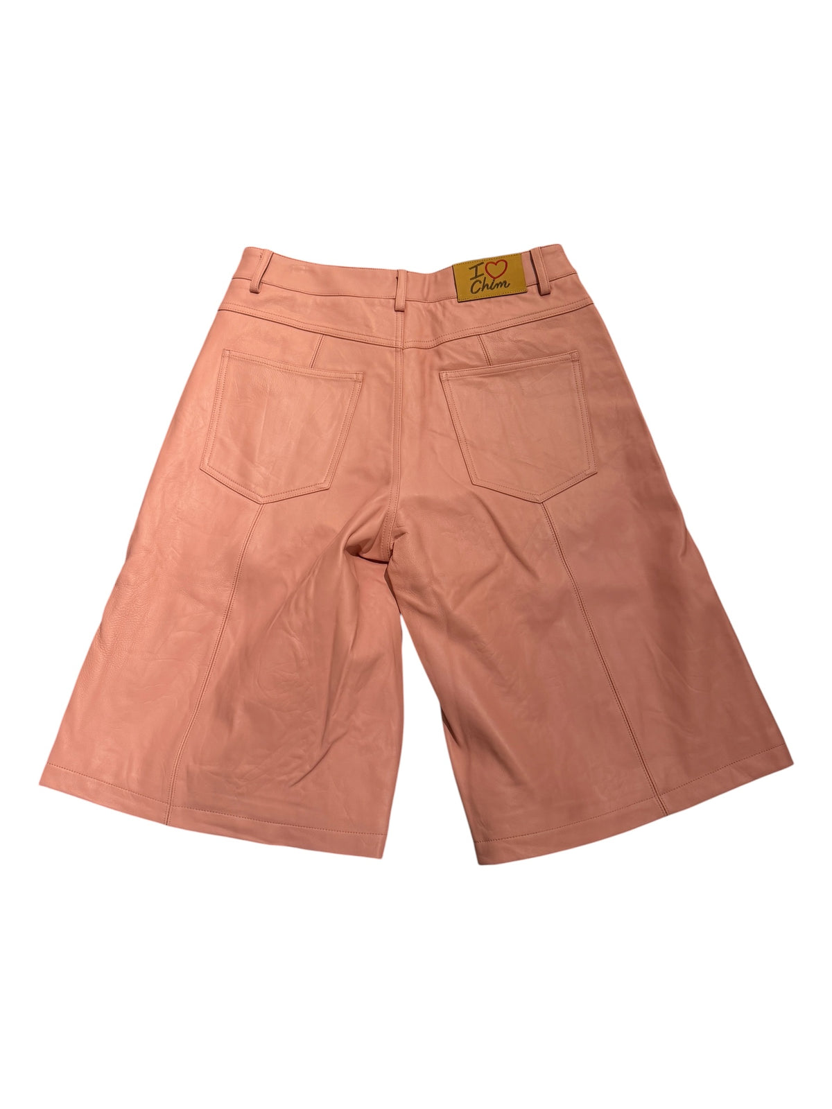 HMDD Lamb Chop Leather Shorts "Pink"