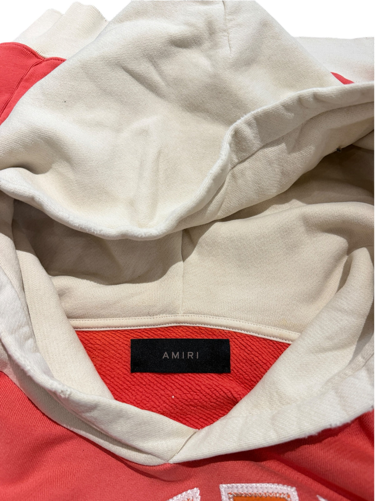Amiri Vintage Varsity Hooded Sweatshirt Red