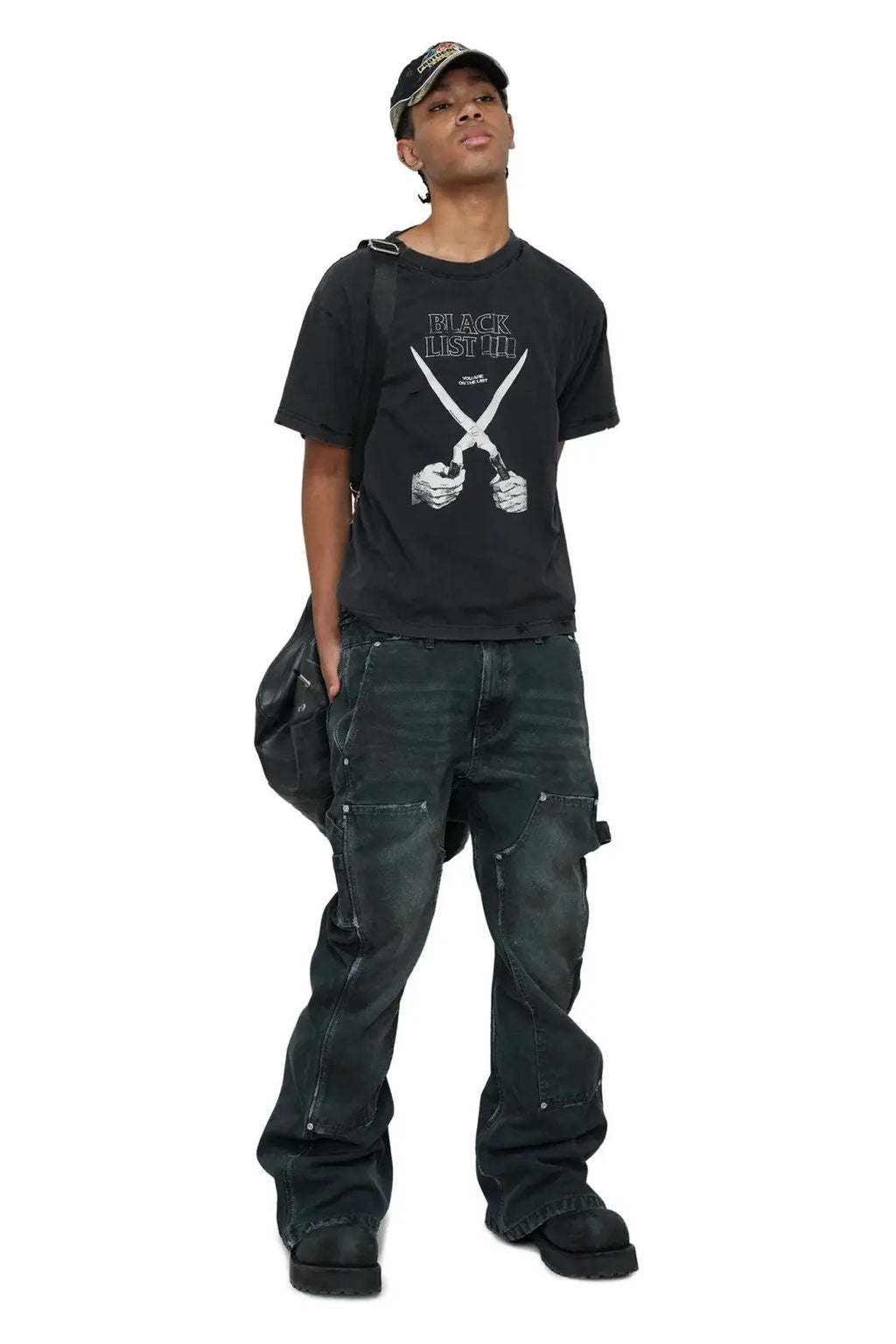 Protocol Index Navy Flared Carpenter Pants