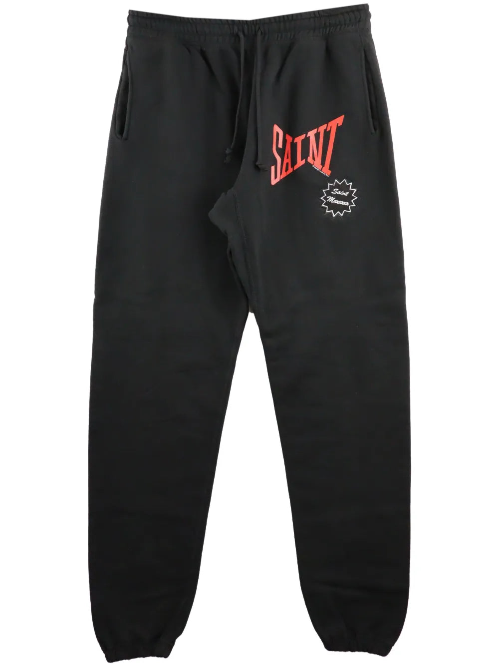 Saint Michael Saint Red Logo Black Sweatpants