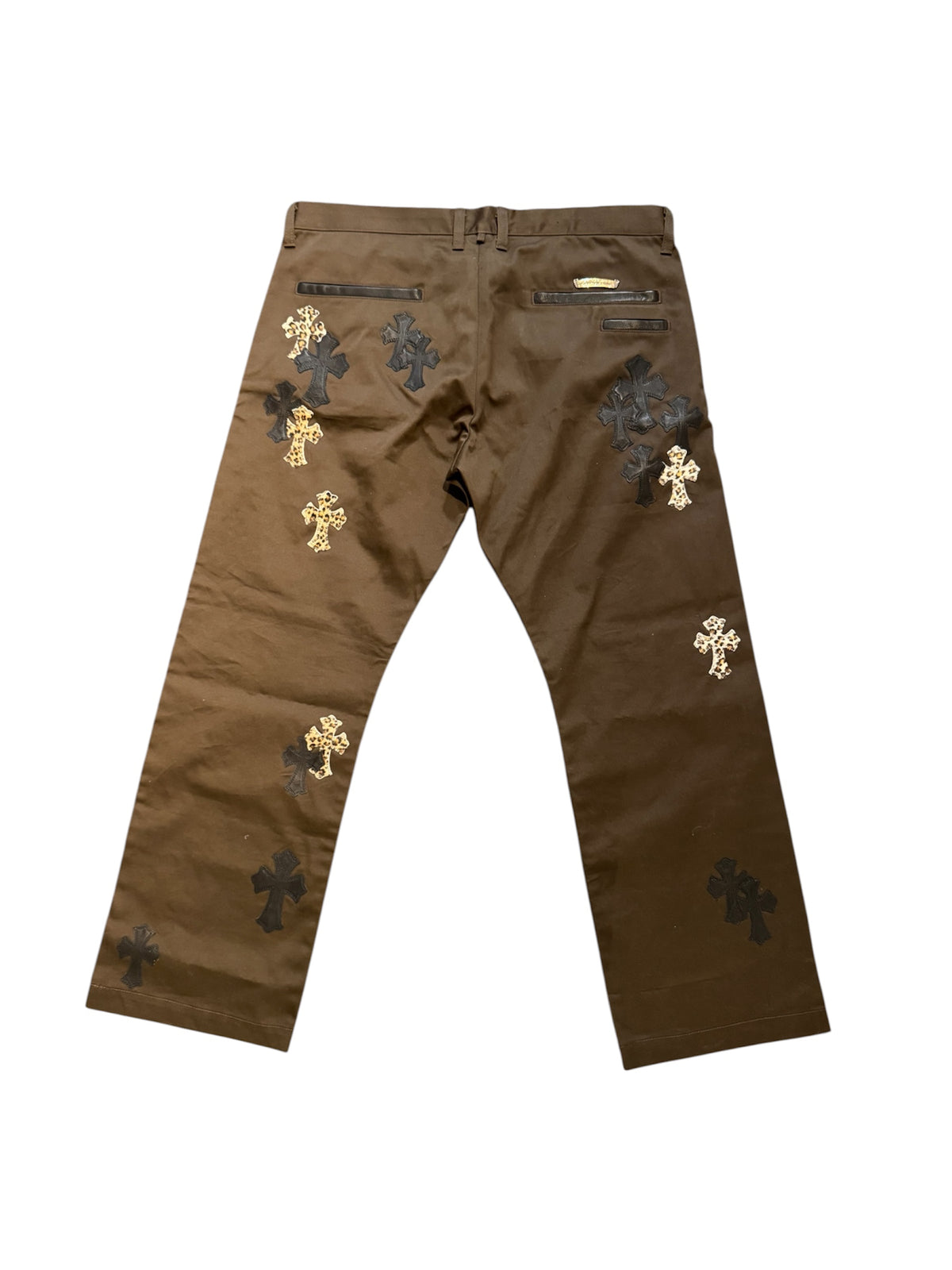 Chrome Hearts Multi Patch Brown Chino Pants