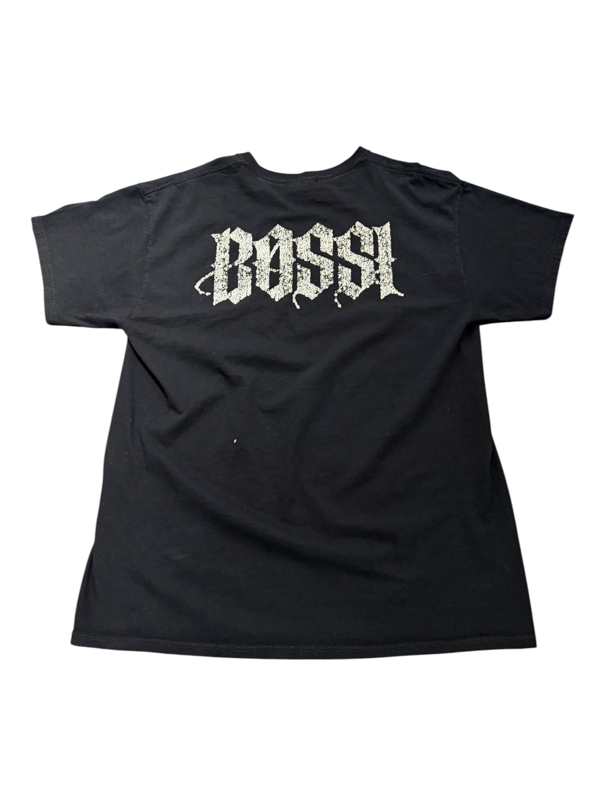 Bossi Red Skull Fire Rhinestone Tee