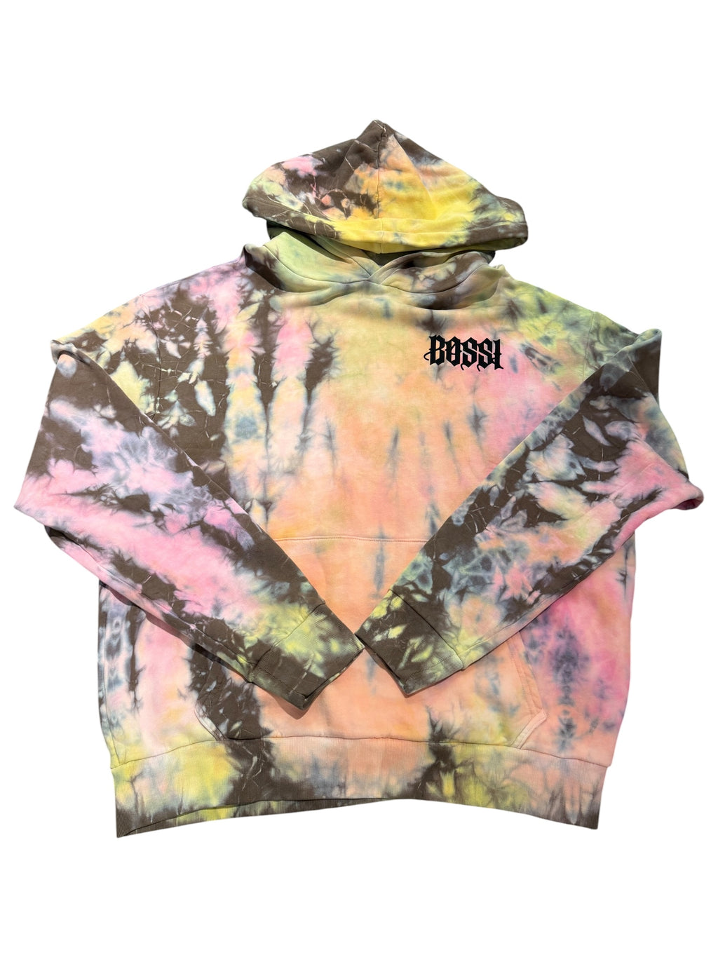 Bossi Pink Tie Dye Hoodie