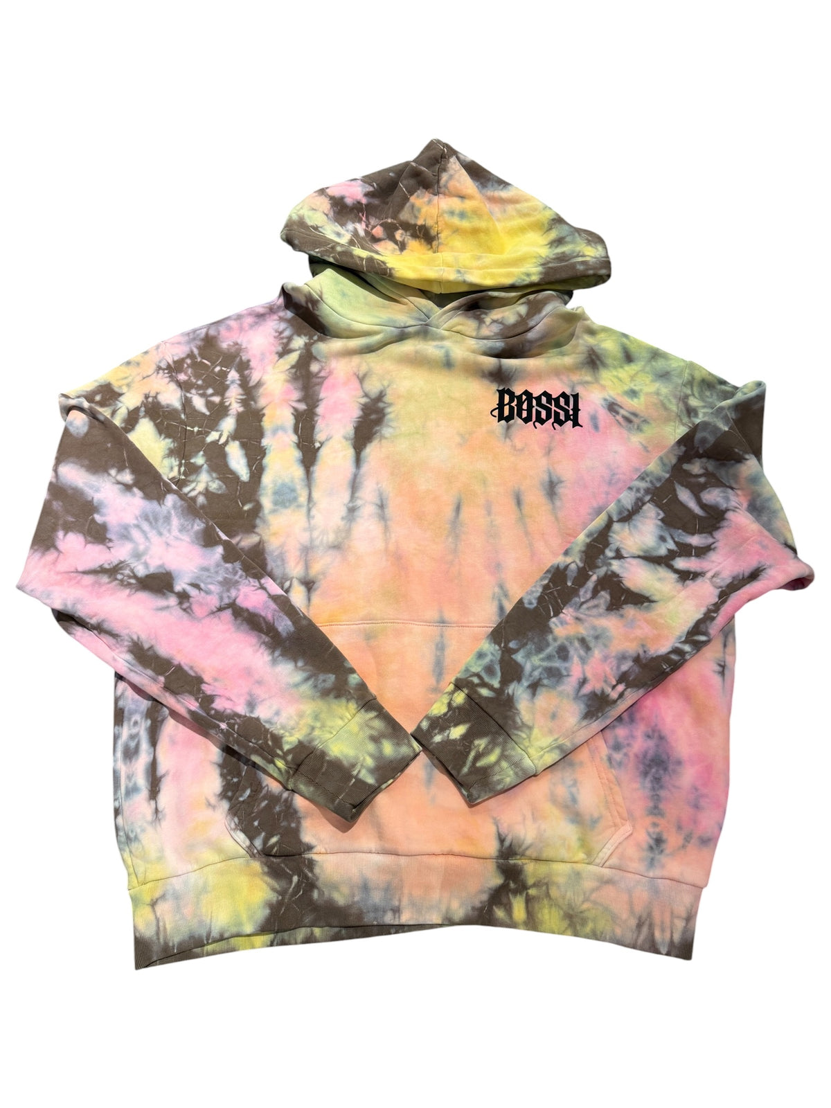 Bossi Pink Tie Dye Hoodie