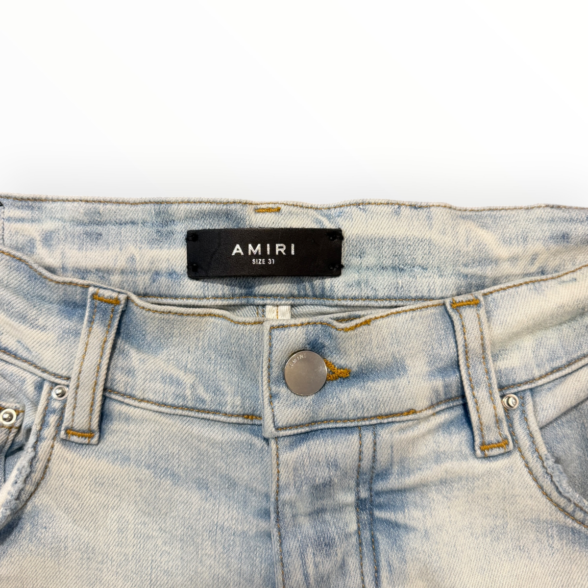 Amiri Pink Suede MX1 Light Jeans