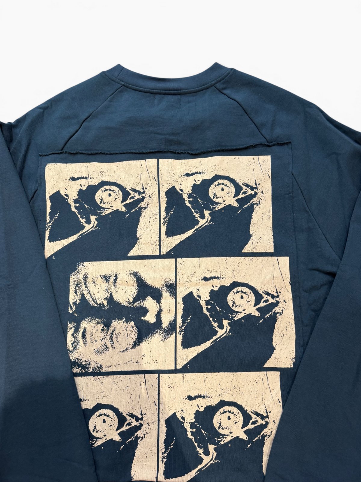 Richill Melancholy Bible Patch Blue Crewneck Sweatshirt