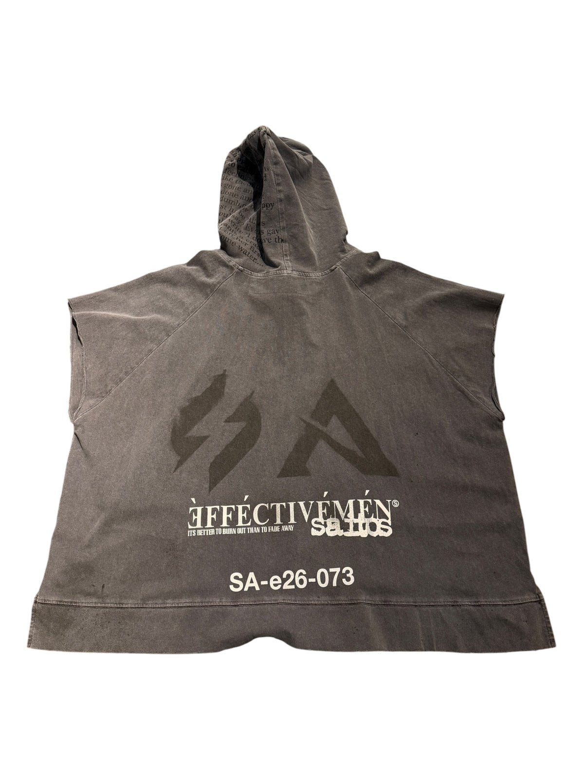 SAITOS Nirvana Hybrid Cut Off Top Black