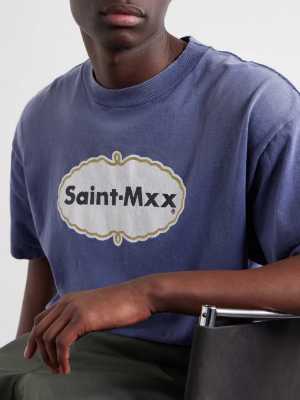 Saint Michael MXX Logo Navy T-Shirt