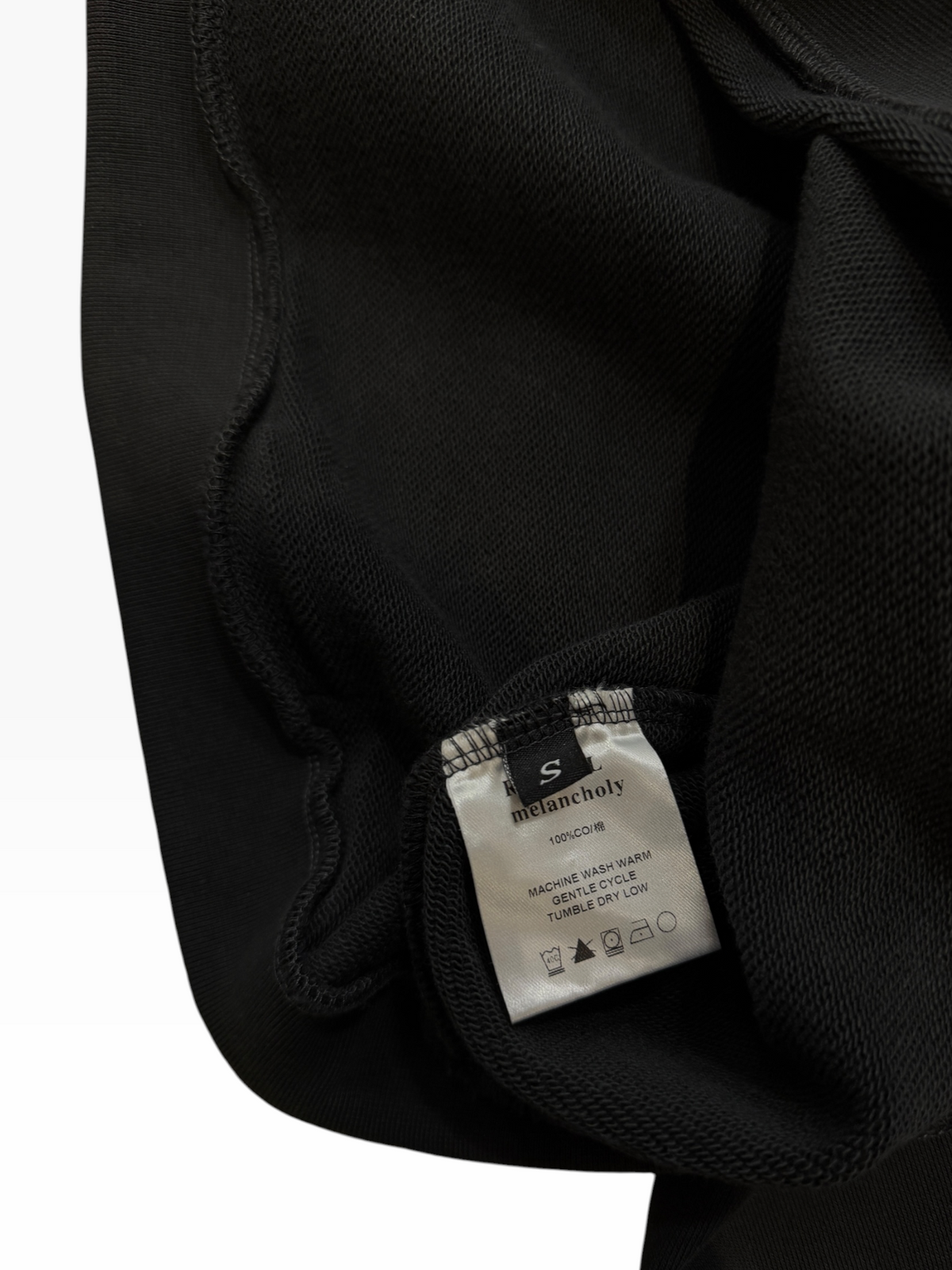 Richill Melancholy Bible Patch Black Crewneck Sweatshirt