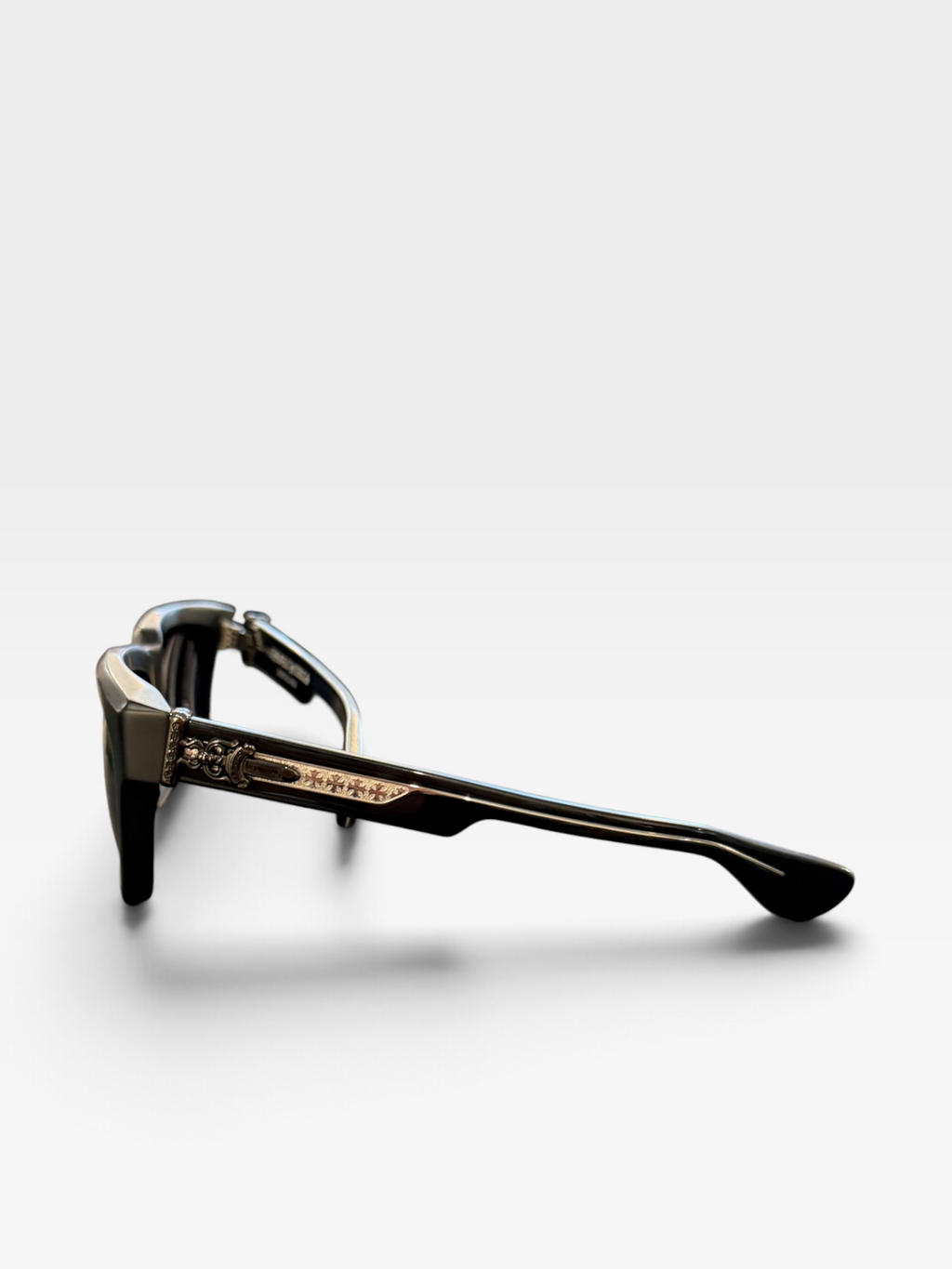 Chrome Hearts Box Officer Sunglasses Matte Black