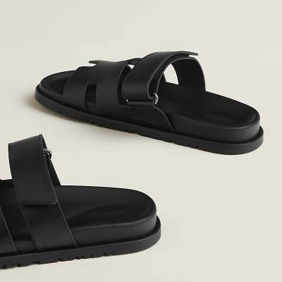 Hermès Chypre Sandals Black