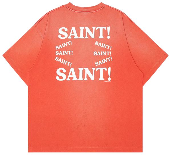 Saint Michael Saint T-Shirt in red cotton-jersey