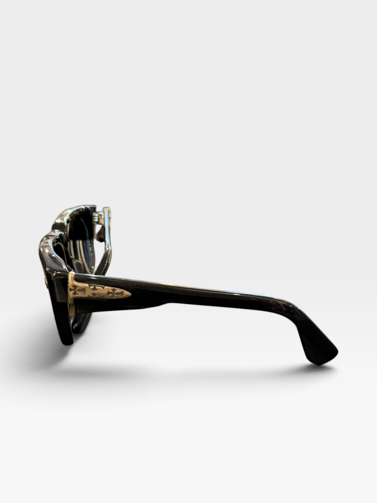 Chrome Hearts Sniffer Black / Silver Sunglasses