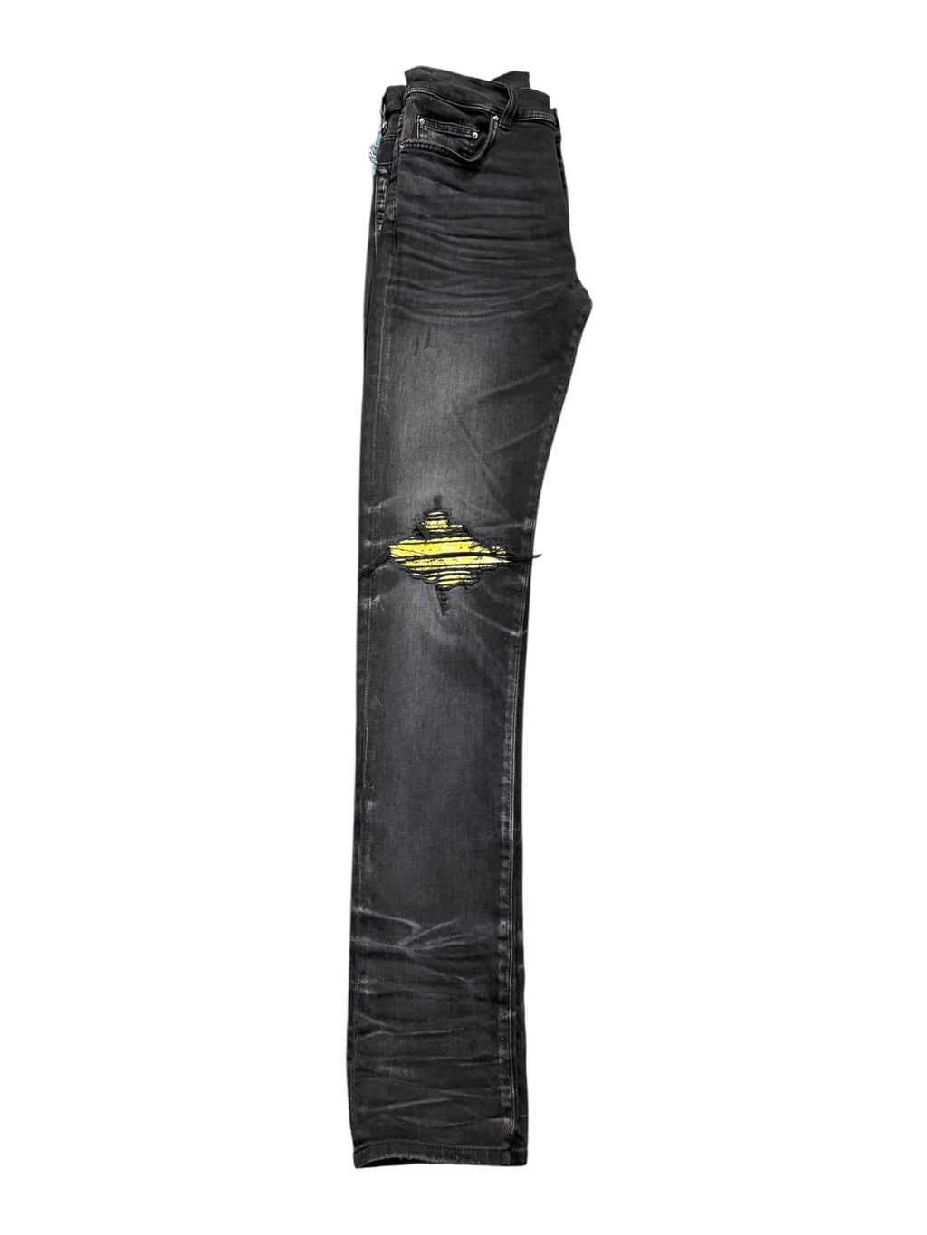 Amiri Yellow Bandana International MX1 Black Jeans