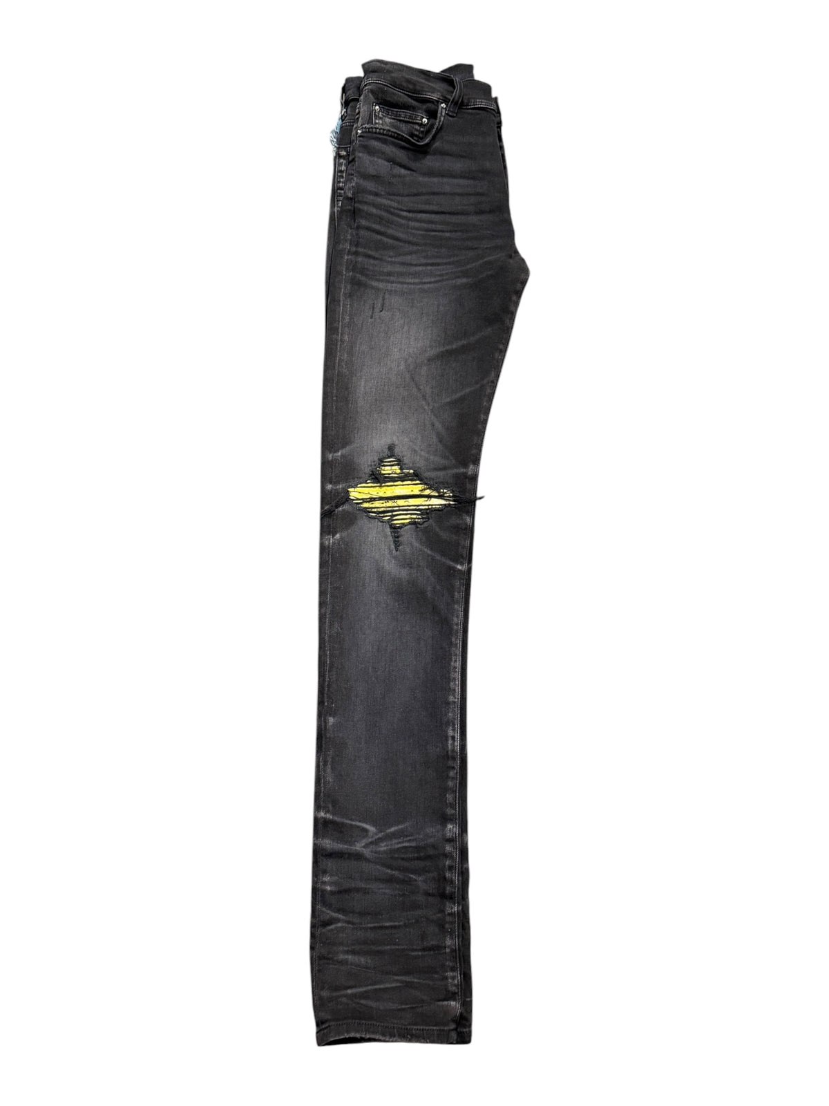 Amiri Yellow Bandana International MX1 Black Jeans