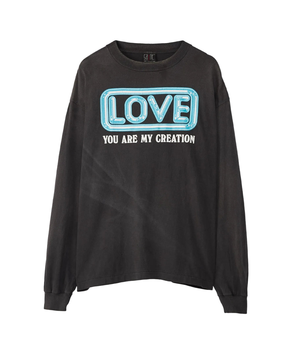 Saint Michael Love Logo Black Longsleeve