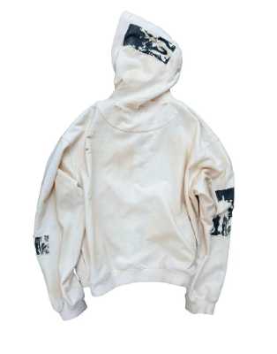 Birth Of Royal Child Flash Light White Zip Hoodie