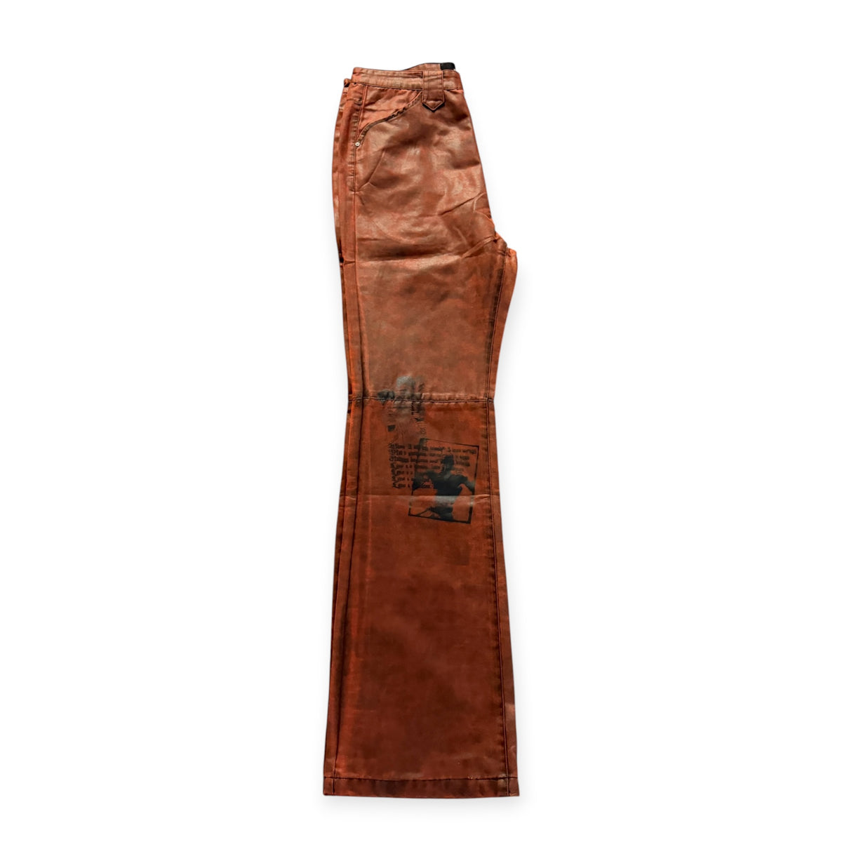 Richill Melancholy Printed Coated Bootcut Jeans