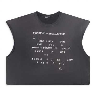 Enfants Riches Deprimes Voice Of Thrower Black Cut Of Shirt
