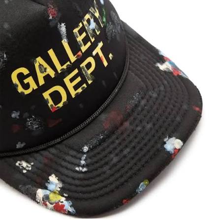 Gallery Dept. Paint Splatter Trucker Black
