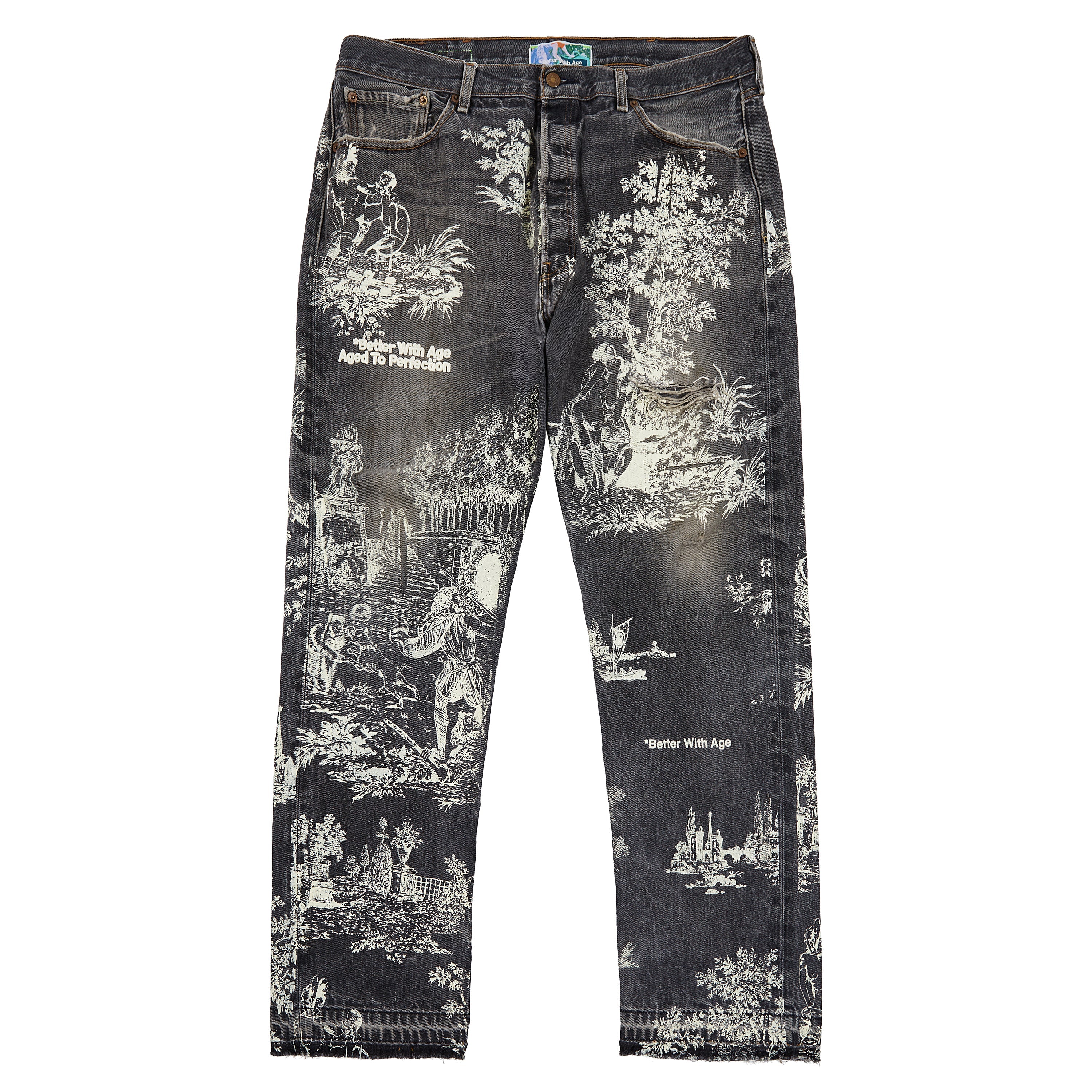 Better With Age Teresa Black/White Denim