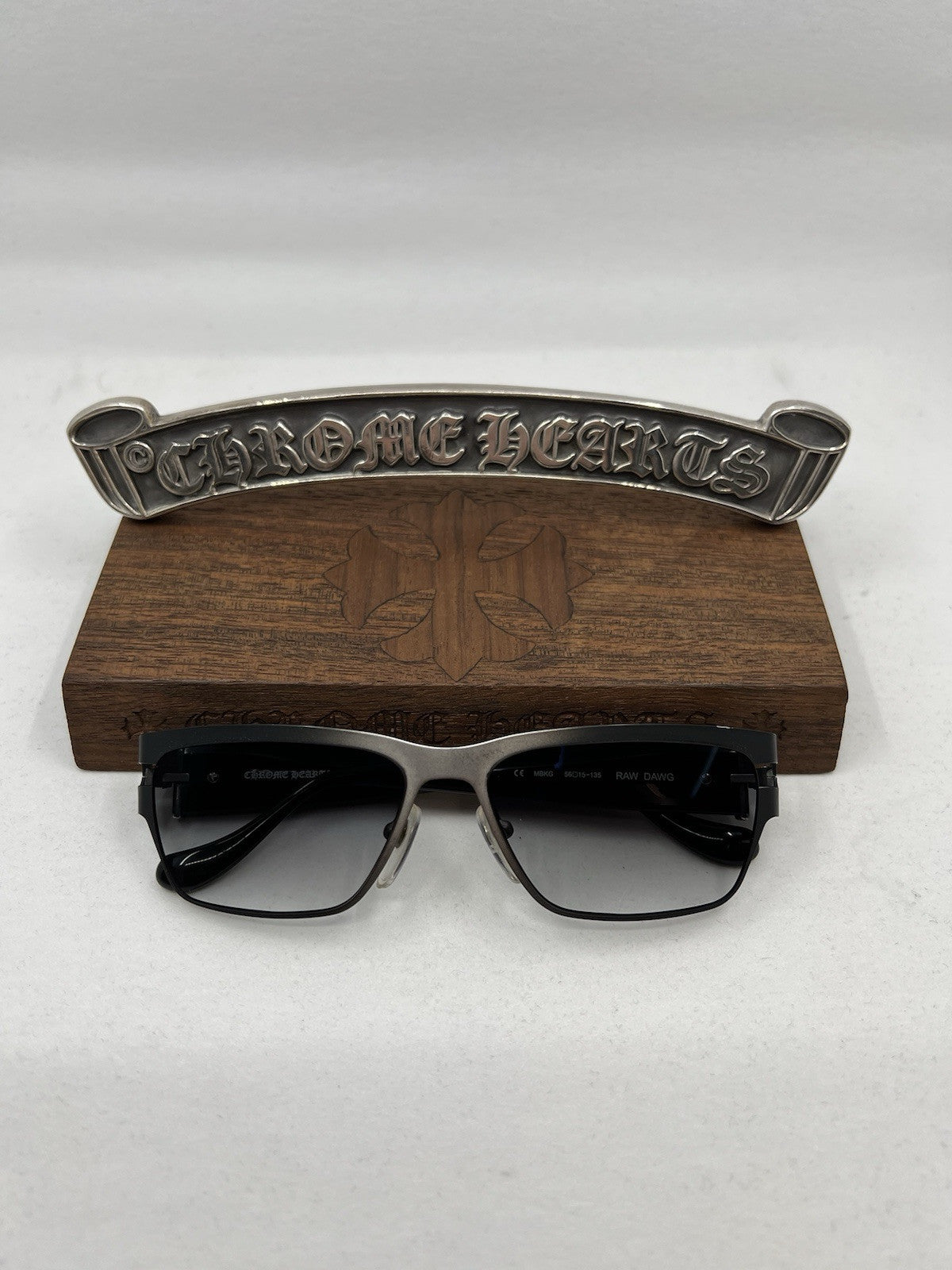 Chrome Hearts Raw Dawg semi-rim sunglasses model