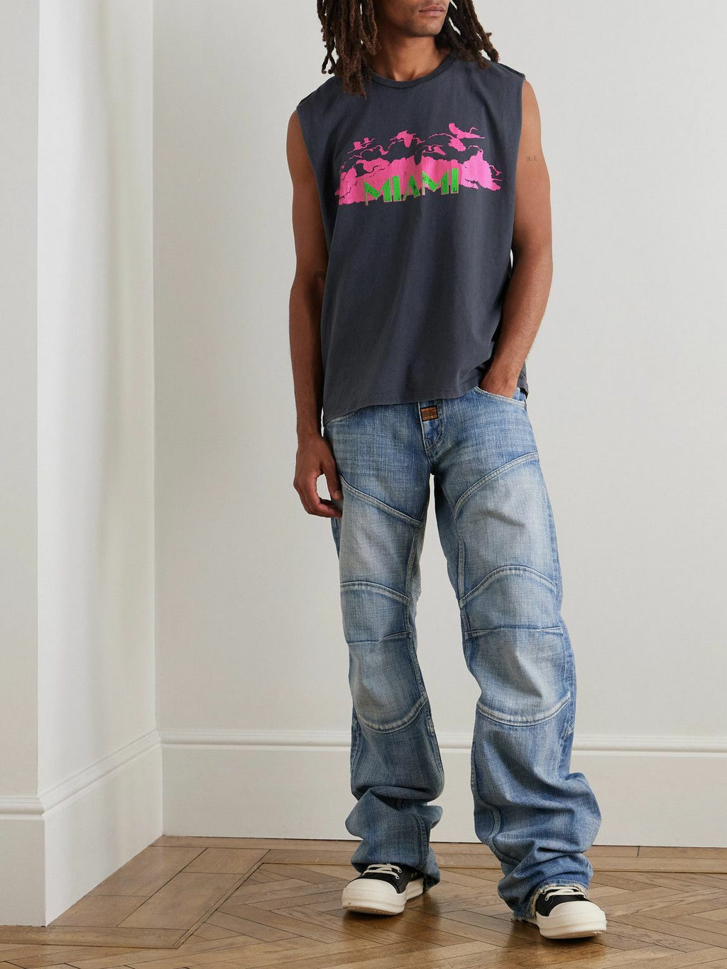 Gallery Dept. Collins Ocean Black Tank Top