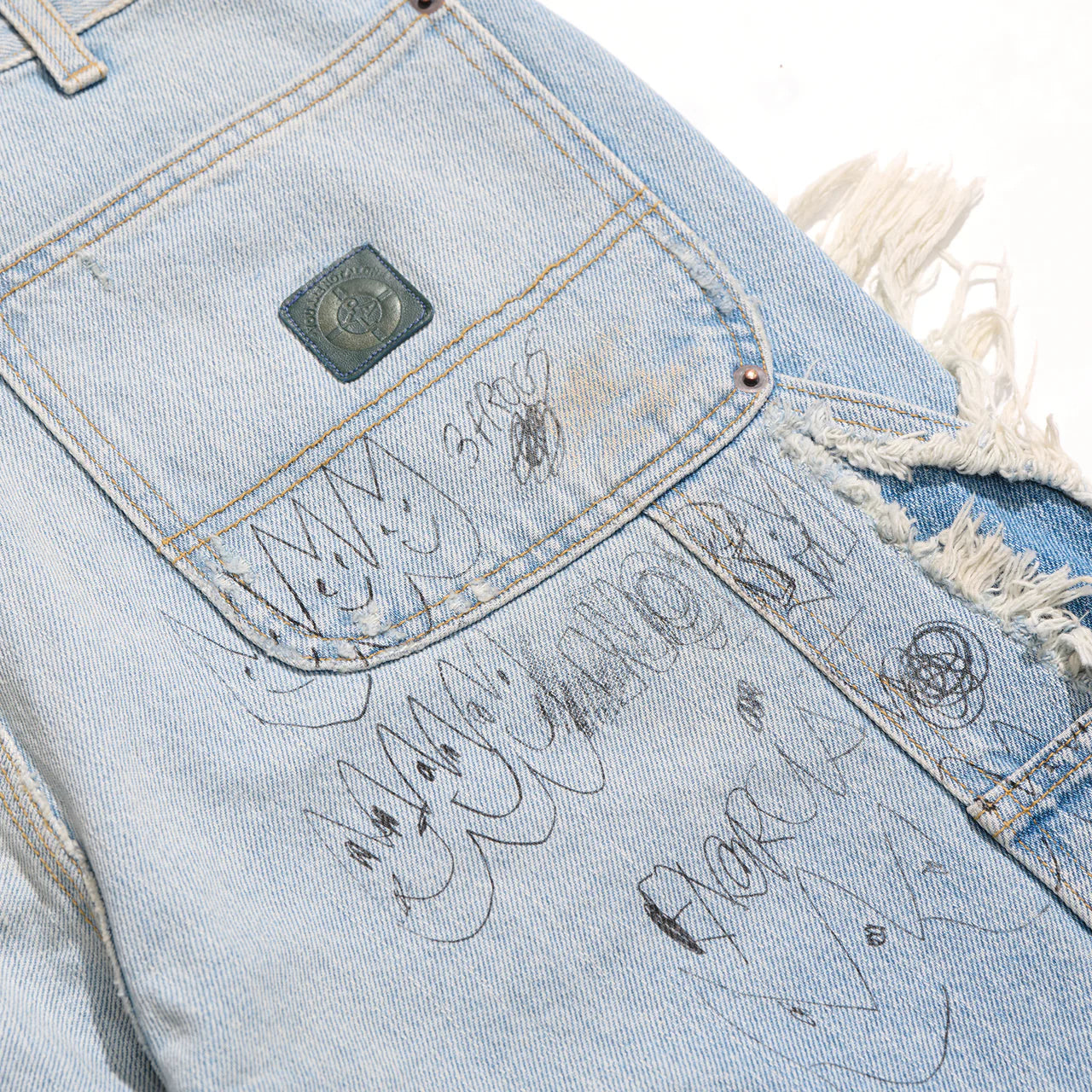Paly Holly Wood Busted Carpenter Blue Jean Pants