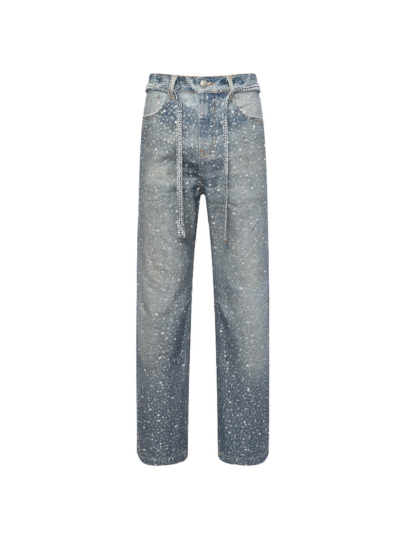 Birth of a royal child Diamond jeans Blue