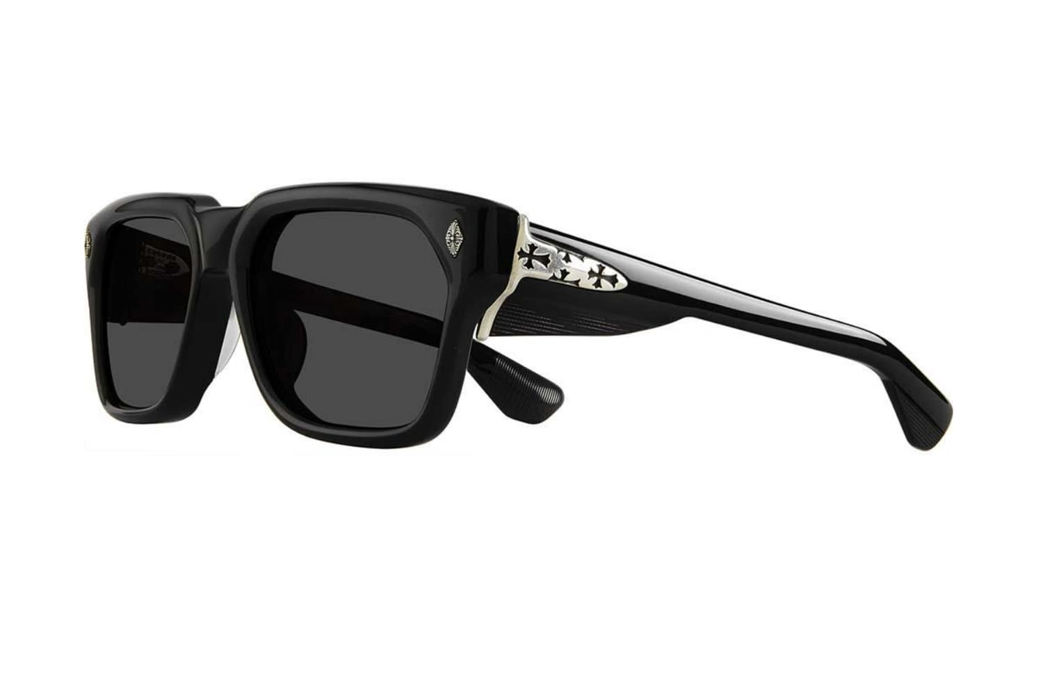 Chrome Hearts Sniffer Black / Silver Sunglasses