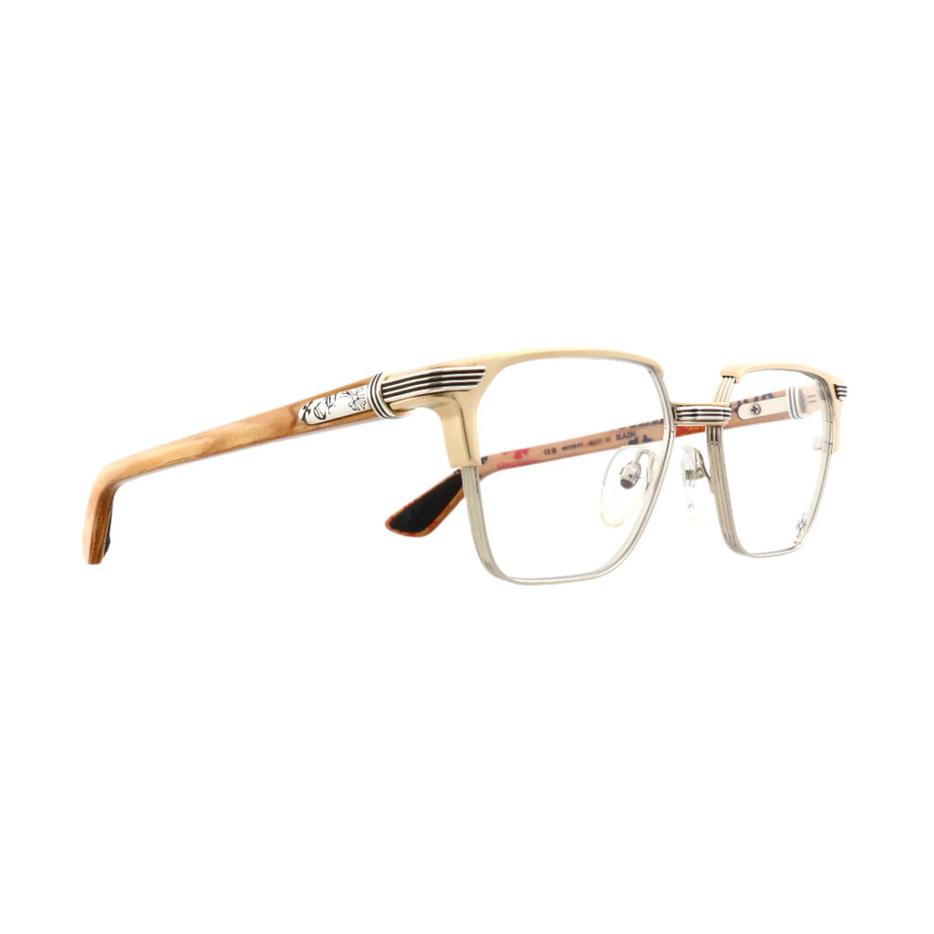 Chrome Hearts Blazin Stencil Wood Glasses